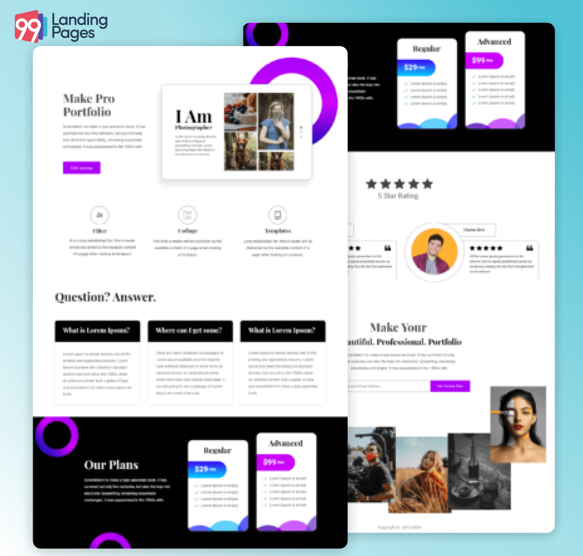 Photography Landing Page Template