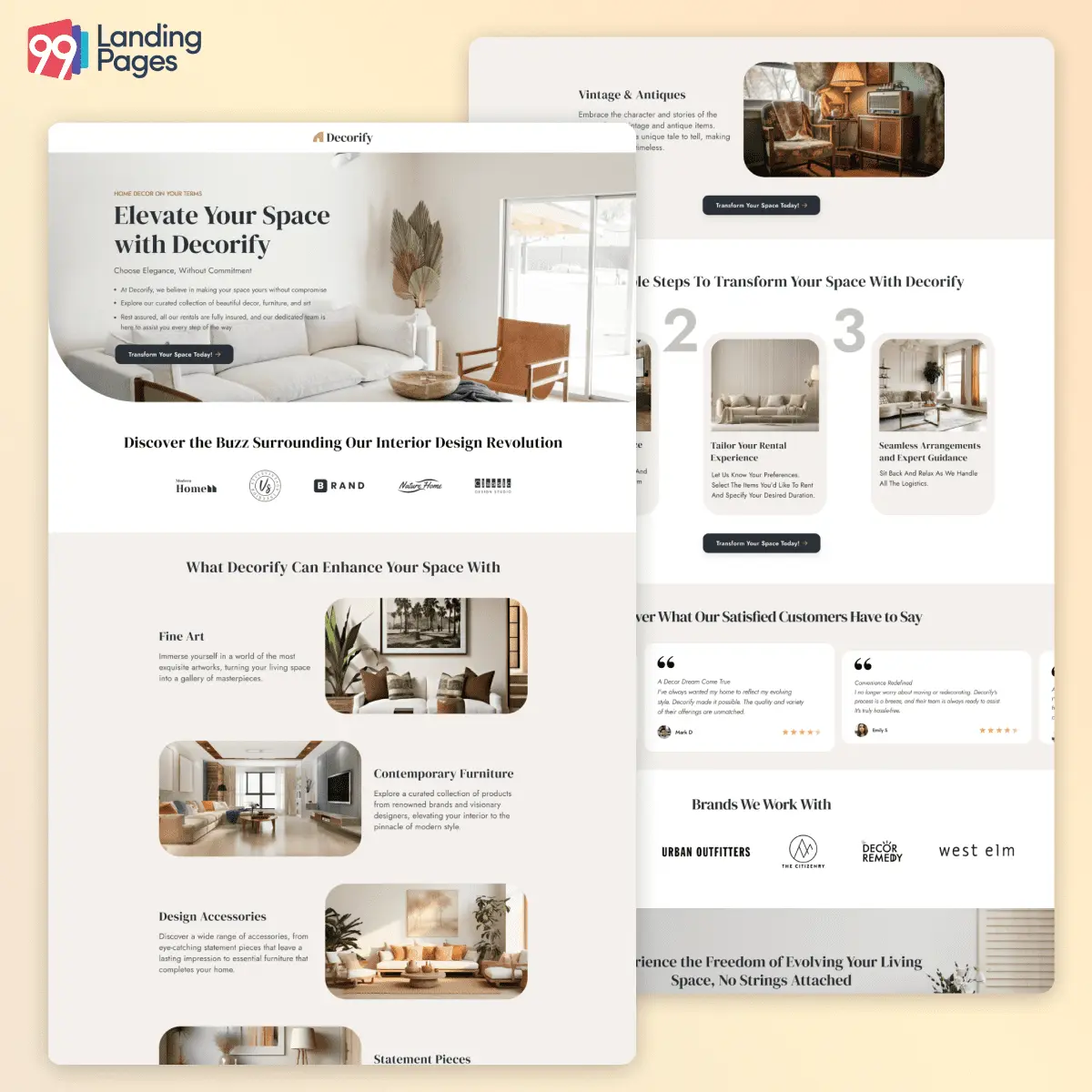 Home Decor Landing Page Template